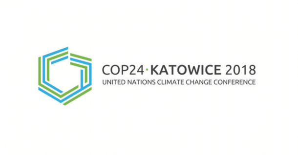 The technology-driven logo for COP24 Katowice 2018.