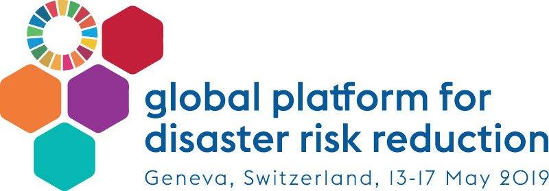 The logo for the Global Platform for Risk Reduction 2019.