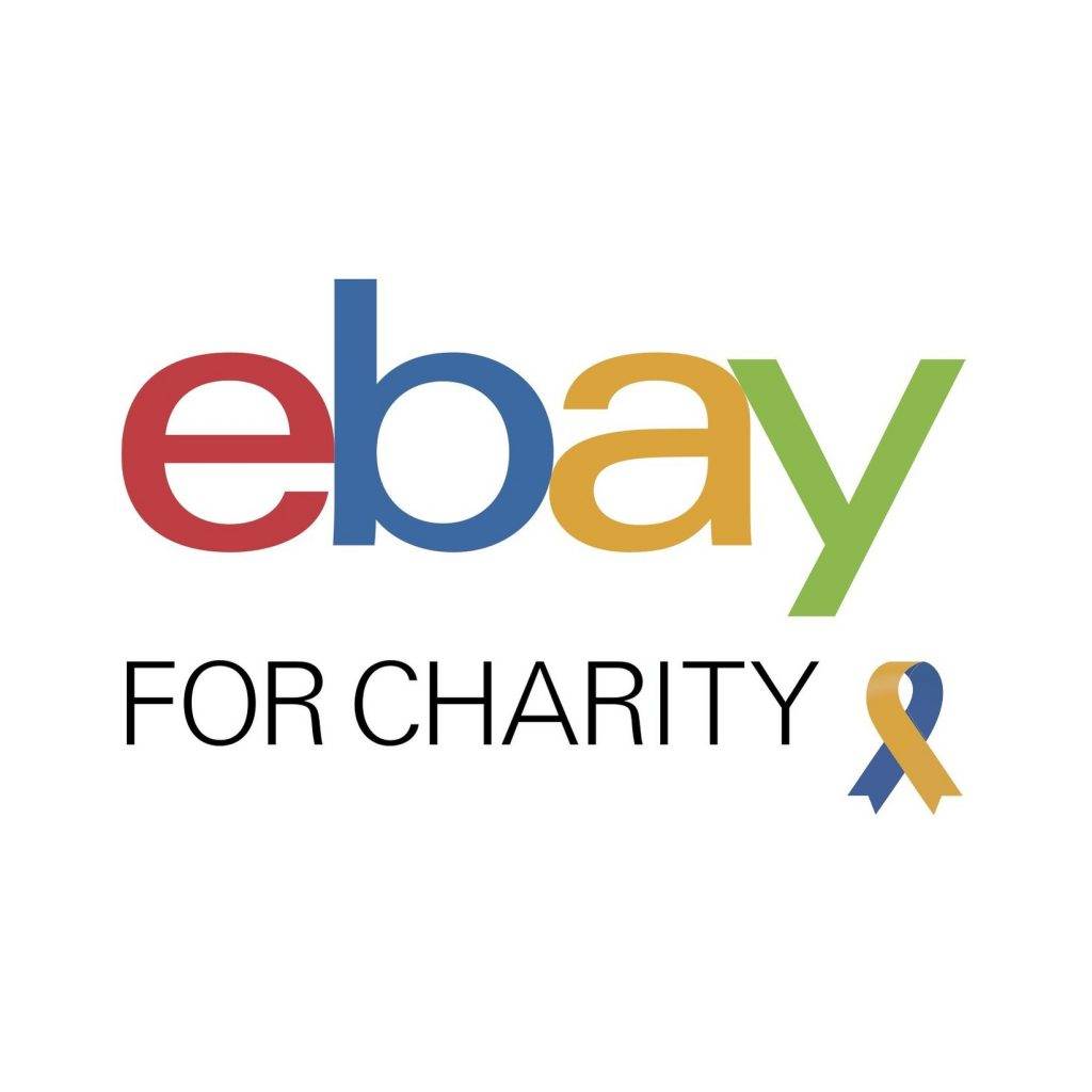 Ebay logo for online shopping.