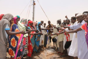 Solar pumps, like this one we helped install in Kweim village, North Darfur, Sudan, have been a vital alternative to diesel pumps whilst supplies of diesel for other pumps have been difficult to obtain.