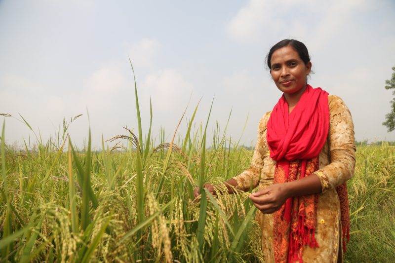 Radhika with her crops