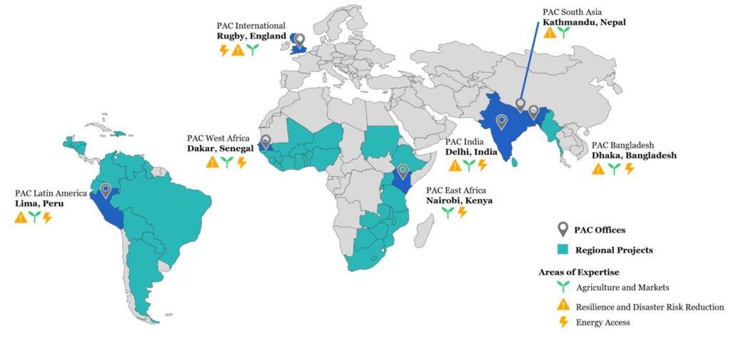 Practical Action World Map