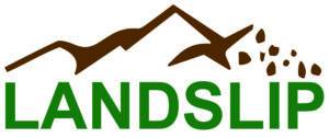 The landslip logo: Building resilience through understanding landslides.