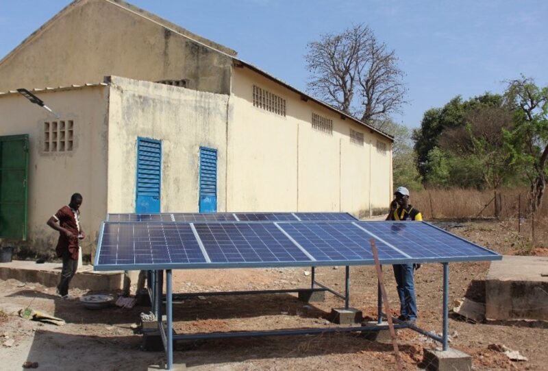 Figure 1: A solar mini grid in Senegal. Solar energy has the potential to power a range of household, community and productive services with adaptation benefits