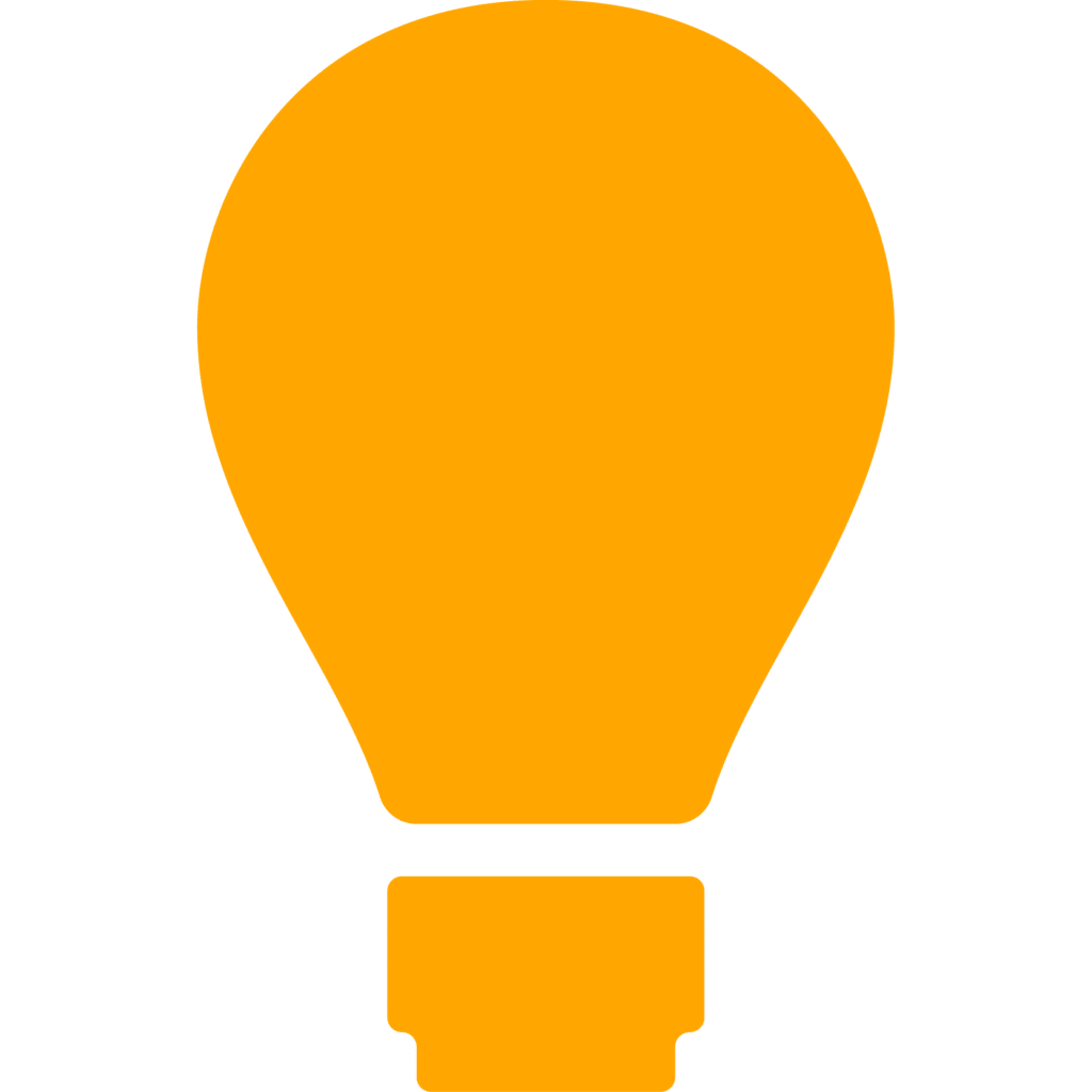 A light bulb icon on a green background.