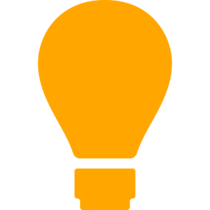 A light bulb icon on a green background.