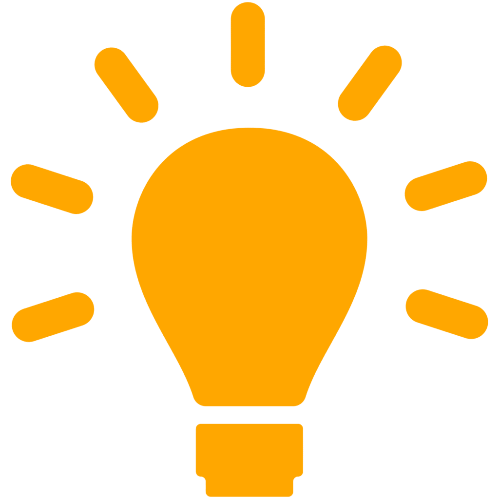 A light bulb icon on a white background with updated details.