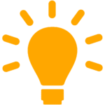 A light bulb icon on a white background with updated details.