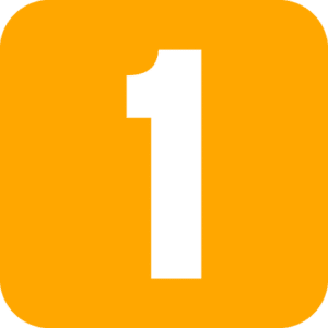 The number one in an orange square on field visits.