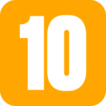 A yellow and green icon with the number 10.