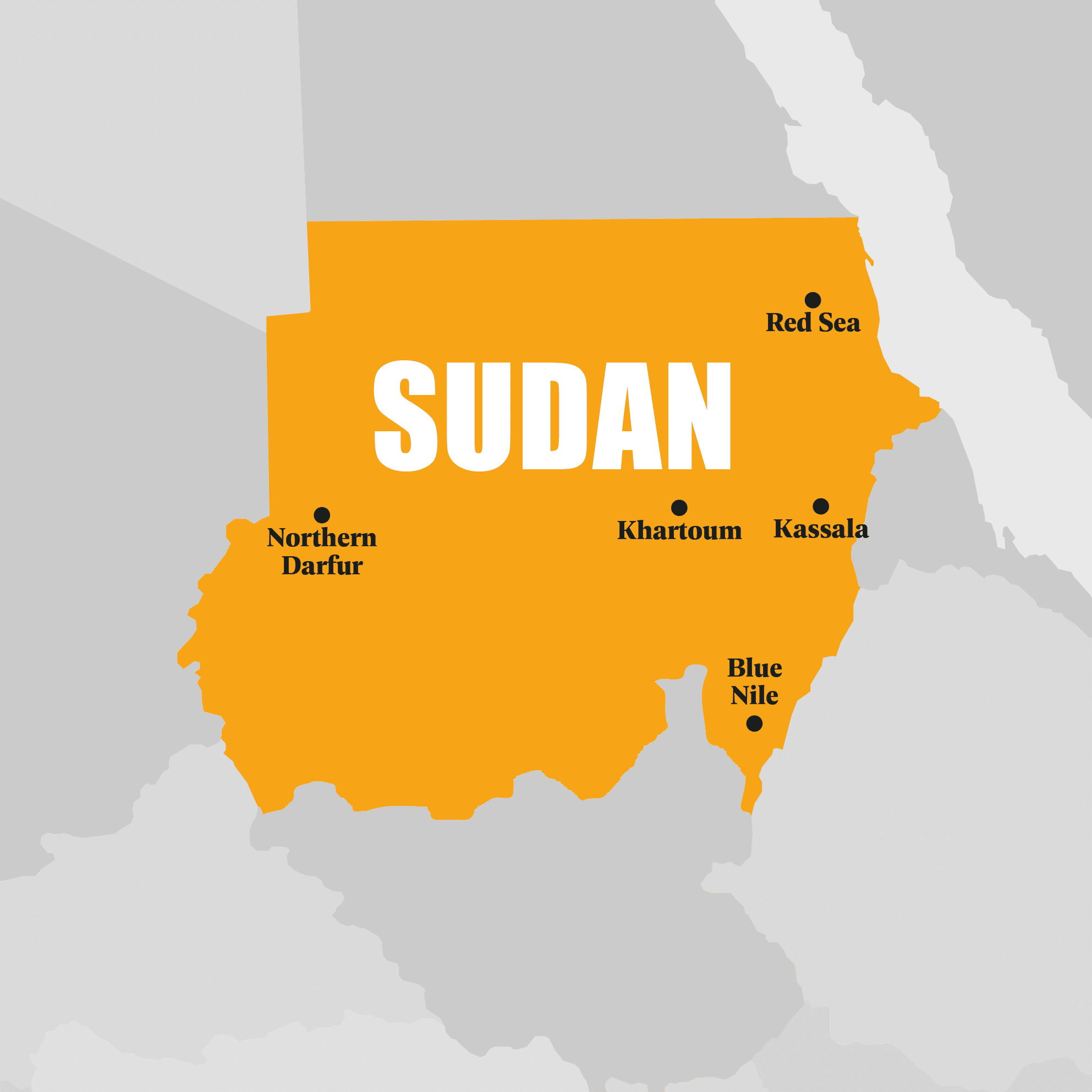 Map of Sudan