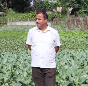 Dev Datta Bhatta, Practical Action’s Manager for the Building climate resilient farming project.