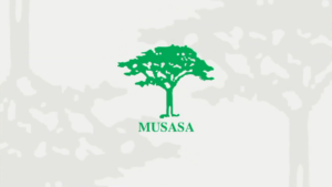 The logo for musasa, a nonprofit organization tackling gender-based violence, is shown on a white background during the 16 Days campaign.