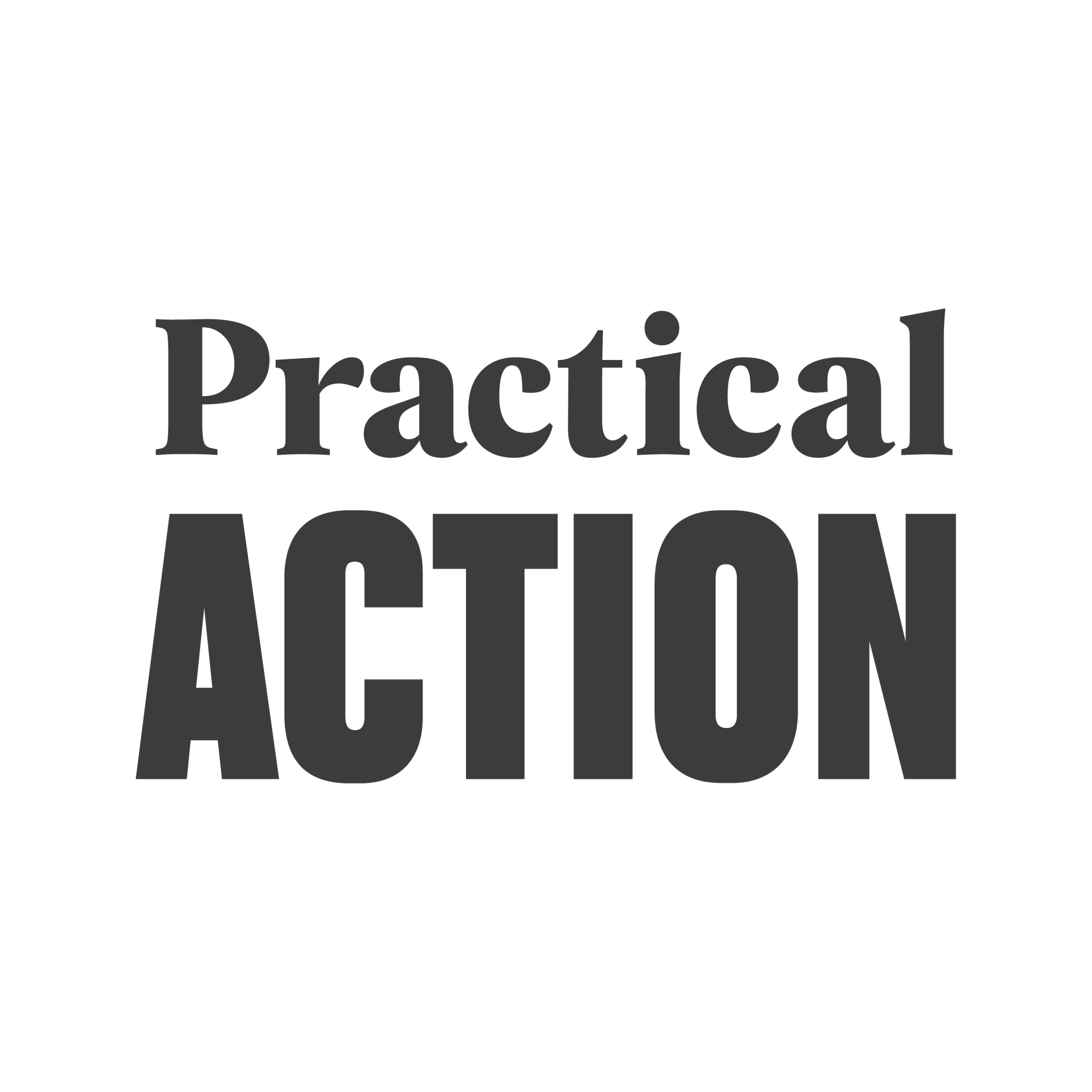 Practical Action logo on a white background.