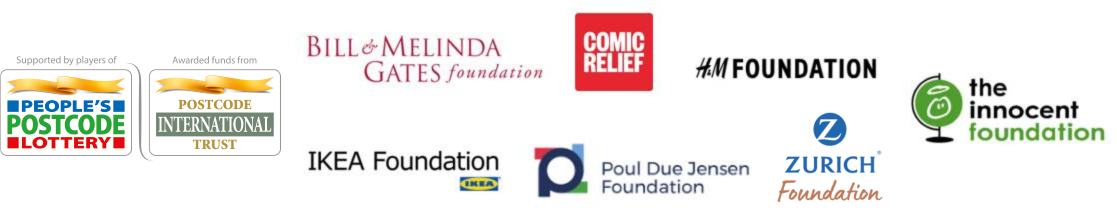 A collection of logos from various charitable organizations and foundations.