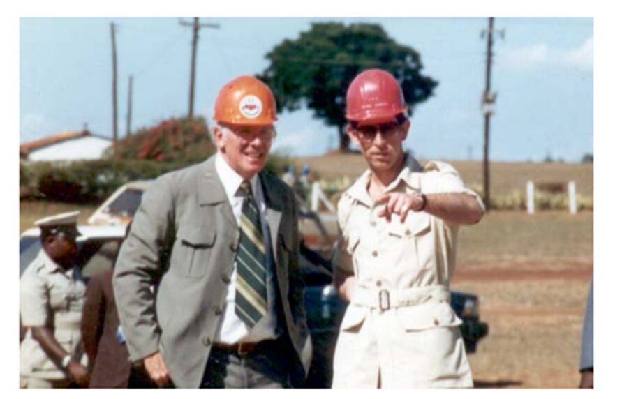 HM King Charles visits our windpump project in Kenya in 1987.