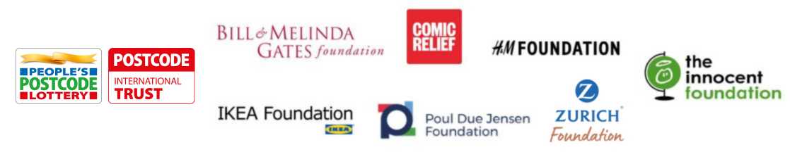 A collection of logos from various charitable organizations and foundations.