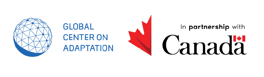 Logos of the Global Center on Adaptation and the Government of Canada with the text "In partnership with Canada.