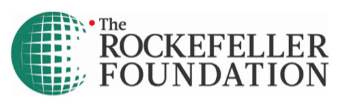The Rockefeller Foundation logo featuring a green globe icon.
