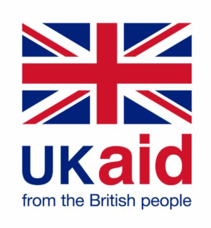 Uk aid logo with the words uk aid from the british people.